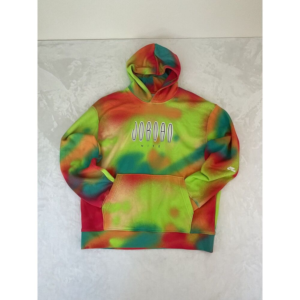 Nike Air Jordan Flight MVP Tie Dye Pullover Hoodie Hoody Men's Size L